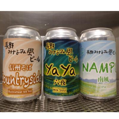 ふるさと納税 長野市 [長野みなみ風ビール]ブルワーお薦め飲み比べ3種6本セット