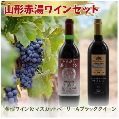 ふるさと納税 南陽市 [山形南陽市]赤湯ワインセット(無添加ワイン&amp;マスカットベーリーAブラッククイーン) [S1506]
