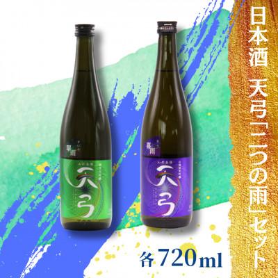 ふるさと納税 南陽市 東の麓酒造の日本酒 天弓「二つの雨」セット(純米吟醸天弓 喜雨&amp;純米大吟醸天弓 翠雨)[S1723]