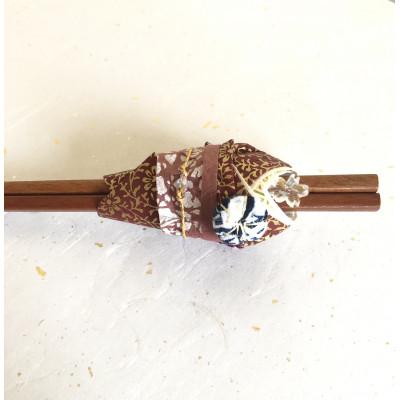 ふるさと納税 刈谷市 着物ドールリウム(R)エンジ色 箸(はし)カバー1つ