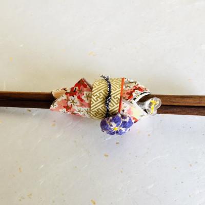 ふるさと納税 刈谷市 着物ドールリウム(R)赤色(梅柄) 箸(はし)カバー1つ