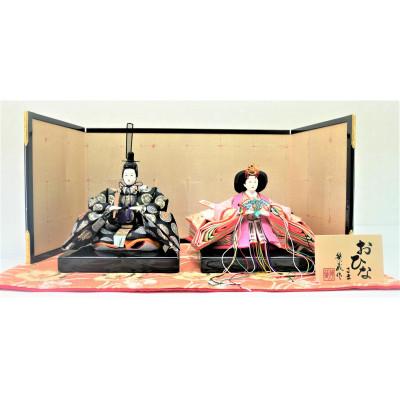 ふるさと納税 小野市 雛人形 京三五親王「桔梗花紋」オリジナル金襴敷 No.35-904-II