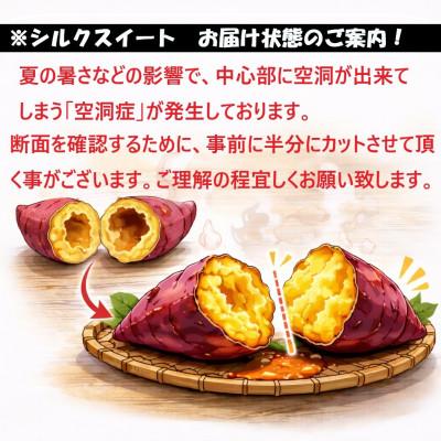ふるさと納税 姶良市 冷凍焼き芋!畑の金貨・やきいも シルクスイート 計3kg 【甘いも販売所】の画像