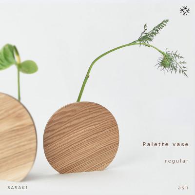 ふるさと納税 旭川市 SASAKIのPalettevase-regularash[旭川クラフト(木製品)]_03248