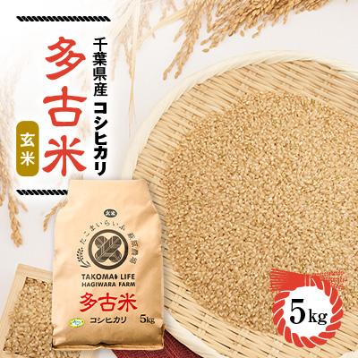 ふるさと納税 多古町 [令和7年産]たこまいらいふ萩原農場の多古米コシヒカリ(玄米)5kg