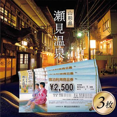 ふるさと納税 最上町 [山形県最上町]瀬見温泉利用券(宿泊、日帰り)7500円分(2500円分×3枚)