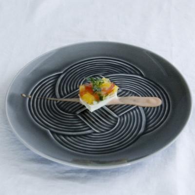 ふるさと納税 瑞浪市 【3色SET】美濃焼 結 25.5大皿  25.5×2.2cm 小田陶器_2
