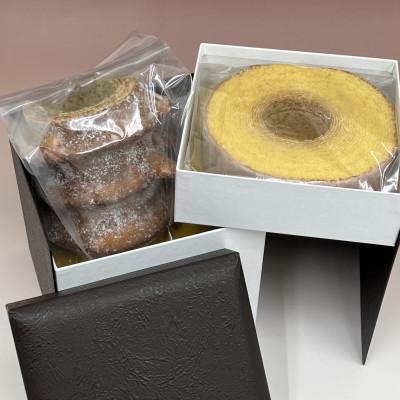 ふるさと納税 小田原市 米粉のバームクーヘン&amp;ガトーピレネーセット