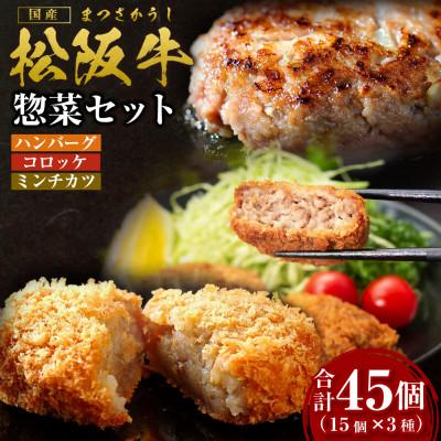 ふるさと納税 多気町 松阪牛入りハンバーグセット&amp;コロッケ・ミンチカツセット(SS-89)