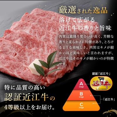 ふるさと納税 近江八幡市 【4等級以上の未経産牝牛限定】近江牛肩ロースすき焼き【500g】 |  | 03