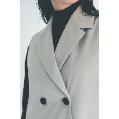 ふるさと納税 青森市 [KAPOK KNOT] カポック ダウン ロングベスト レディース ベージュ S 1着の画像