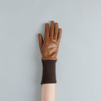 ふるさと納税 東かがわ市 【WOMEN】Italian Sheep Cuffs - Touch Panel (LUGGAGE)