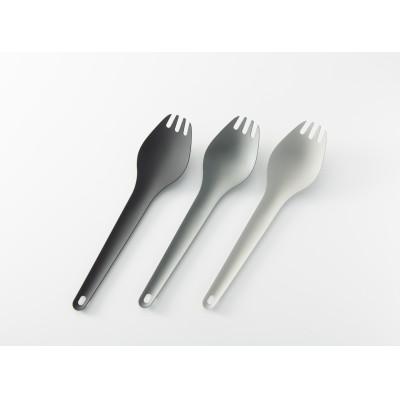 ふるさと納税 燕市 超軽量先割れスプーン 3本セット(ブラック・グレー・シルバー)