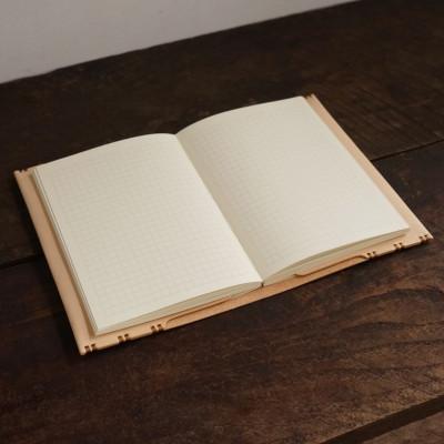 ふるさと納税 智頭町 ノートカバー 文庫本サイズ(A6) 牛ヌメ革の画像