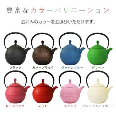 ふるさと納税 盛岡市 南部鉄器 ティーポット胡桃0.5L ブラックの画像