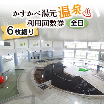 ふるさと納税 春日部市 かすかべ湯元温泉利用回数券&lt;全日&gt; 6枚綴り