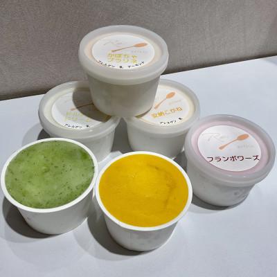 ふるさと納税 塩尻市 信州産フレッシュ果物・野菜の濃厚ジェラート ソルベ&amp;野菜6点セット