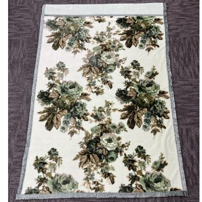 ふるさと納税 泉大津市 プレミアム温泉毛布遠赤外線効果で体の芯から暖かい。KW21402トレビ合わせ毛布 シングルグリーン