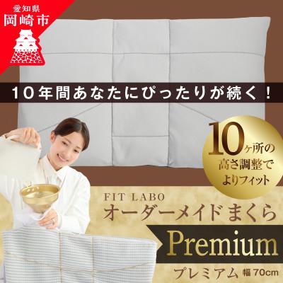 ふるさと納税 岡崎市 FITLABOオーダー枕プレミアム(GORE-TEX生地)70×43cm