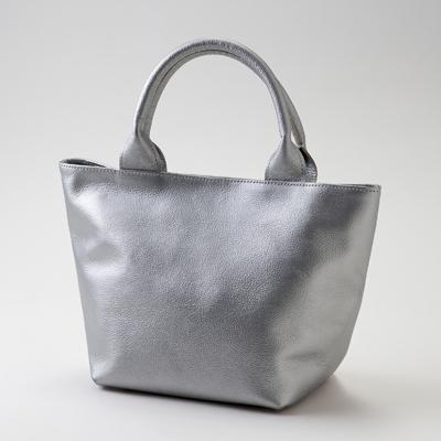 ふるさと納税 太子町 【申込受付後 生産】ジャパンレザー　本革トートバッグ(シルバー)　本格牛革使用 |  | 01