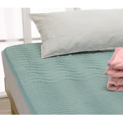 ふるさと納税 泉大津市 ROMANCE 蓄熱わた入り パイル綿100% 敷きパッド シングル グリーン 31359370