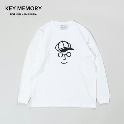 ふるさと納税 鎌倉市 KEYMEMORY鎌倉のキャスケットロングTシャツ WHITE サイズ0