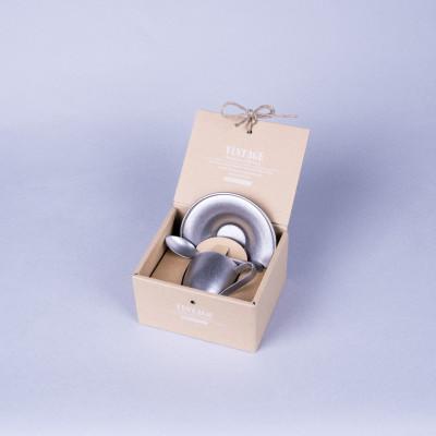 ふるさと納税 燕市 ヴィンテージ DWカップ&amp;ソーサー 100ml コーヒースプーンセット