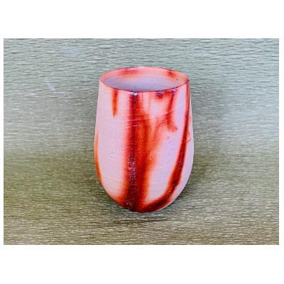 ふるさと納税 備前市 岡山県重要無形文化財保持者 山本雄一作 備前焼 緋襷麦酒呑1個 桐箱入