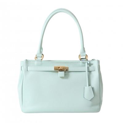 ふるさと納税 御代田町 [濱野皮革工藝のハンドバッグ]シューカペラ ハンドバッグ(ミントグリーン)