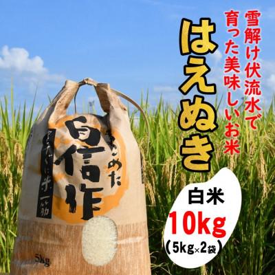 ふるさと納税 飯豊町 はえぬき白米10kg 山形県飯豊町産