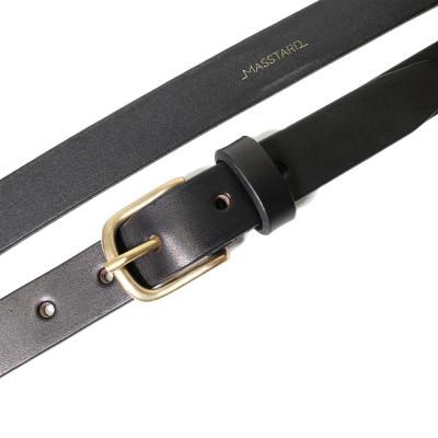 ふるさと納税 鎌倉市 MASSTARD -SADLE LEATHER BELT- BLACK SIZE 3の画像