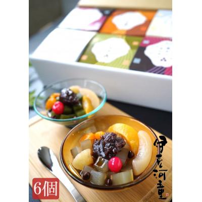 ふるさと納税 清水町 フルーツあんみつ6個風呂敷セット