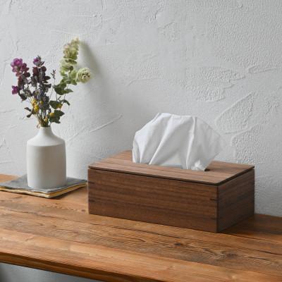 ふるさと納税 瀬戸市 ティッシュケース ウォルナット ソフトパック専用