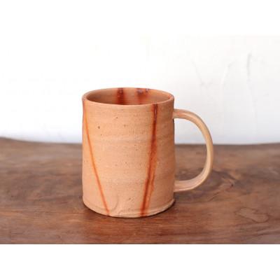 ふるさと納税 上島町 備前焼 ひだすきのビールジョッキ