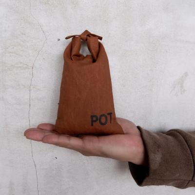 ふるさと納税 香春町 柿渋染め米袋(〜400g)