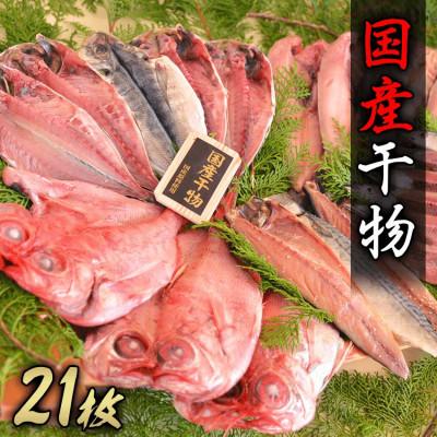 ふるさと納税 西伊豆町 大島水産の「国産干物詰め合せセット」21枚