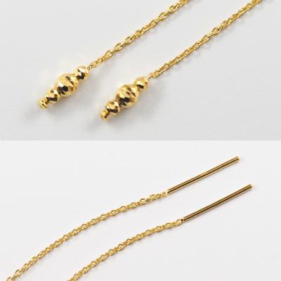 ふるさと納税 山梨県 【ジュエリー】K24 dressy/ドレッシー ピアス　山梨県 MITURE 純金の画像