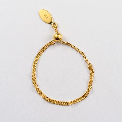 ふるさと納税 山梨県 【山梨県】【ジュエリー】K24 pure gold/ピュアゴールド チェーンリング | 
