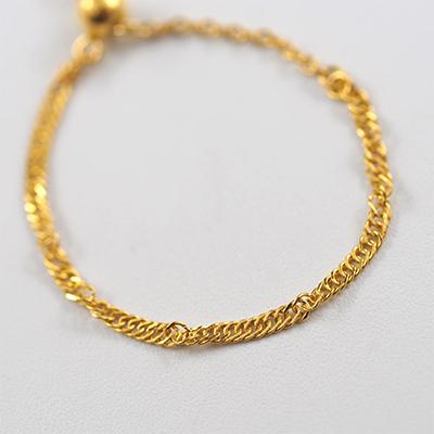 ふるさと納税 山梨県 【山梨県】【ジュエリー】K24 pure gold/ピュアゴールド チェーンリング |  | 01