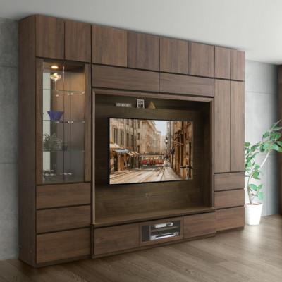 ふるさと納税 大川市 テラ 80コレクションボード LEDライト付 大川家具の画像