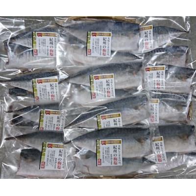 ふるさと納税 湯浅町 梅塩使用の塩サバフイレ2枚入り12袋セット
