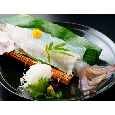 ふるさと納税 唐津市 展望お食事処「唐津茶屋」にて唐津湾や唐津城を眺めながらのお食事。イカ・佐賀牛付き会席ペア食事券