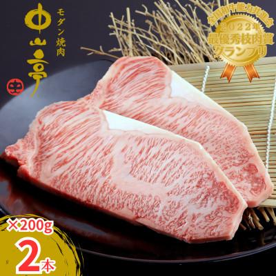 ふるさと納税 鹿屋市 黒毛和牛サーロインステーキ 計400g 2106