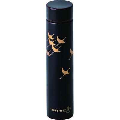 ふるさと納税 鯖江市 本漆だけの特別な質感のステンレスボトル【URUSHIPOKETLE180ml 飛鶴 溜色】 | 