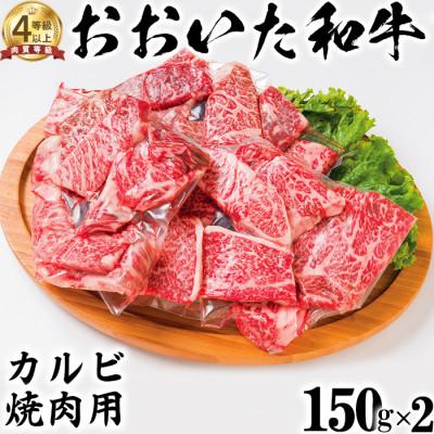 ふるさと納税 杵築市 ニード牧場のおおいた和牛 カルビ焼き肉用(150g×2)(杵築市)