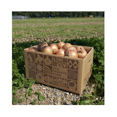 ふるさと納税 訓子府町 UNO ORGANIC FARM 北海道訓子府産 オーガニック玉ねぎ 5kg 【有機JAS認証】の画像