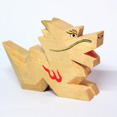 ふるさと納税 ふじみ野市 国産ヒノキ製 一刀彫り干支「龍」