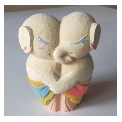 ふるさと納税 ふじみ野市 国産ヒノキ製 歓喜天像