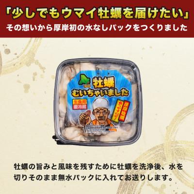 ふるさと納税 厚岸町 北海道厚岸産 牡蠣むいちゃいました!(生食用)100g_1