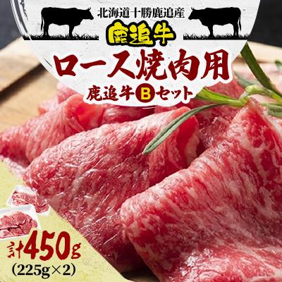 ふるさと納税 鹿追町 鹿追牛ロース 焼肉用 450g (鹿追牛Bセット) 225g×2 北海道十勝鹿追産[0112]